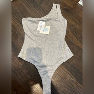NWT gray bodysuit